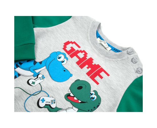 Набор детской одежды Breeze "GAME" (14435-86B-gray), изображение 7 Набор детской одежды Breeze "GAME" (14435-86B-gray), изображение 7