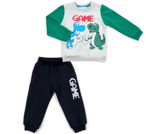 Набір дитячого одягу Breeze "GAME" (14435-104B-gray)