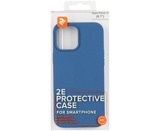 Чехол для моб. телефона 2E Apple iPhone 12 (6.1"), Liquid Silicone, Cobalt Blue (2E-IPH-12PR-OCLS-CB), изображение 3