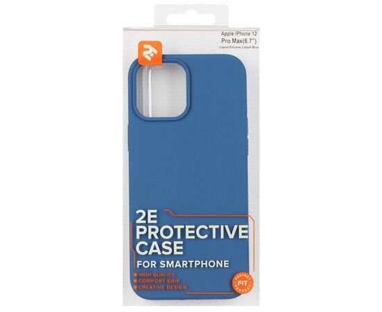 Чехол для моб. телефона 2E Apple iPhone 12 Pro Max(6.7"), Liquid Silicone, Cobalt Blue (2E-IPH-12PRM-OCLS-CB), изображение 3