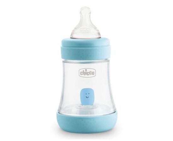 Бутылочка для кормления Chicco пластиковая Perfect 5 с силиконовой соской 0м+ 150 мл Голуба (20211.20.40)