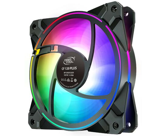 Кулер для корпуса Deepcool CF120 PLUS, изображение 7 Кулер для корпуса Deepcool CF120 PLUS, изображение 7