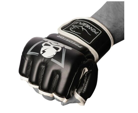 Перчатки для MMA PowerPlay 3056 А M Black/White (PP_3056A_M_Black), изображение 2 Перчатки для MMA PowerPlay 3056 А M Black/White (PP_3056A_M_Black), изображение 2