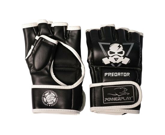 Рукавички для MMA PowerPlay 3056 А XL Black/White (PP_3056A_XL_Black)