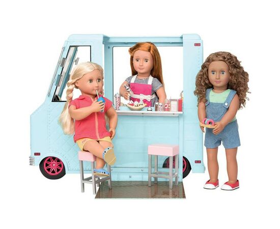 Игровой набор Our Generation транспорт для куклы Фургон с мороженым и аксессуарами (BD37252Z), изображение 6 Игровой набор Our Generation транспорт для куклы Фургон с мороженым и аксессуарами (BD37252Z), изображение 6