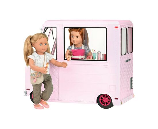 Игровой набор Our Generation Фургон с мороженым розовый (BD37363Z), изображение 3 Игровой набор Our Generation Фургон с мороженым розовый (BD37363Z), изображение 3