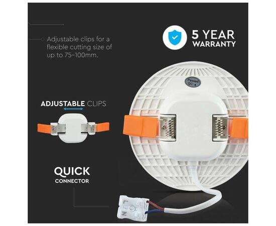 Светильник V-TAC LED 24W, SKU-740, Samsung Chip, 230V, 4000К (3800157643092), изображение 6 Светильник V-TAC LED 24W, SKU-740, Samsung Chip, 230V, 4000К (3800157643092), изображение 6