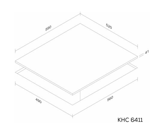 Варочная поверхность Kernau KHC 6411, изображение 2 Варочная поверхность Kernau KHC 6411, изображение 2