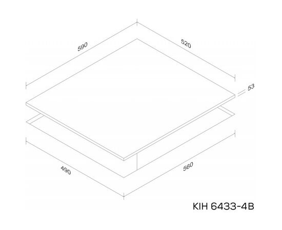 Варочная поверхность Kernau KIH 6433-4B, изображение 2 Варочная поверхность Kernau KIH 6433-4B, изображение 2