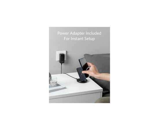 Зарядное устройство Anker PowerWave II Stand 5/7.5/10/15W (Black+Gray) (B2529GF1), изображение 6 Зарядное устройство Anker PowerWave II Stand 5/7.5/10/15W (Black+Gray) (B2529GF1), изображение 6