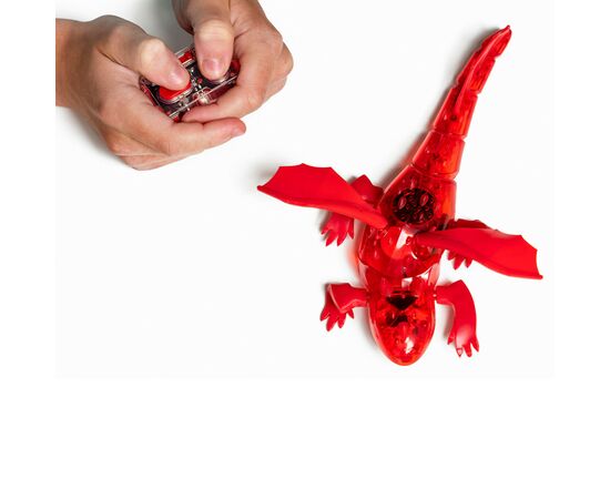 Интерактивная игрушка Hexbug Нано-робот Dragon Single на ИК управлении, красный (409-6847 red), изображение 5 Интерактивная игрушка Hexbug Нано-робот Dragon Single на ИК управлении, красный (409-6847 red), изображение 5