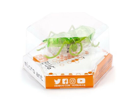 Интерактивная игрушка Hexbug Нано-робот Micro Ant, зеленый (409-6389 green), изображение 3 Интерактивная игрушка Hexbug Нано-робот Micro Ant, зеленый (409-6389 green), изображение 3