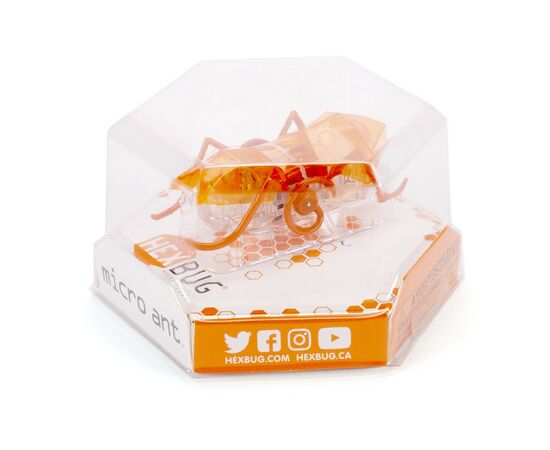 Интерактивная игрушка Hexbug Нано-робот Micro Ant, оранжевый (409-6389 orange), изображение 3 Интерактивная игрушка Hexbug Нано-робот Micro Ant, оранжевый (409-6389 orange), изображение 3