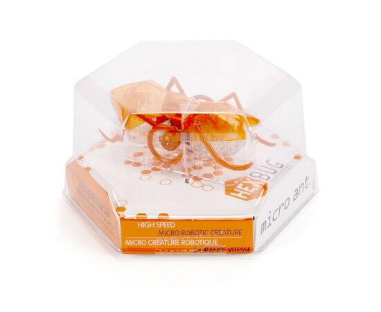 Интерактивная игрушка Hexbug Нано-робот Micro Ant, оранжевый (409-6389 orange), изображение 4 Интерактивная игрушка Hexbug Нано-робот Micro Ant, оранжевый (409-6389 orange), изображение 4
