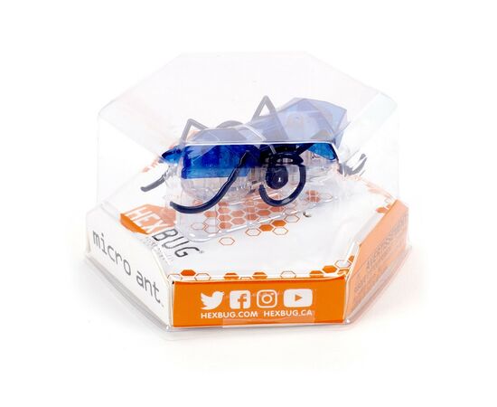 Интерактивная игрушка Hexbug Нано-робот Micro Ant, синий (409-6389 blue), изображение 3 Интерактивная игрушка Hexbug Нано-робот Micro Ant, синий (409-6389 blue), изображение 3