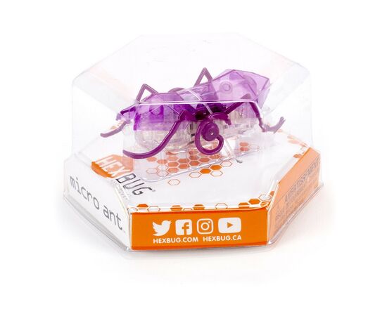 Интерактивная игрушка Hexbug Нано-робот Micro Ant, фиолетовый (409-6389 violet), изображение 3 Интерактивная игрушка Hexbug Нано-робот Micro Ant, фиолетовый (409-6389 violet), изображение 3