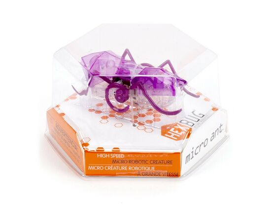 Интерактивная игрушка Hexbug Нано-робот Micro Ant, фиолетовый (409-6389 violet), изображение 4 Интерактивная игрушка Hexbug Нано-робот Micro Ant, фиолетовый (409-6389 violet), изображение 4