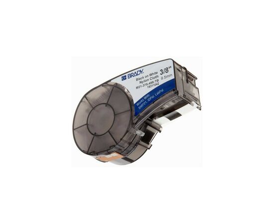 Стрічка для принтера етикеток Brady M21-375-499, nylon, 9.53mm/4.87m, Black on White (M21-375-499)