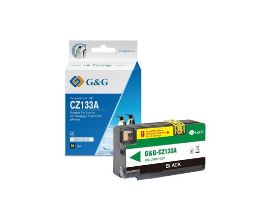 Картридж G&G HP Designjet T120/T520 Black (G&G-CZ133A)