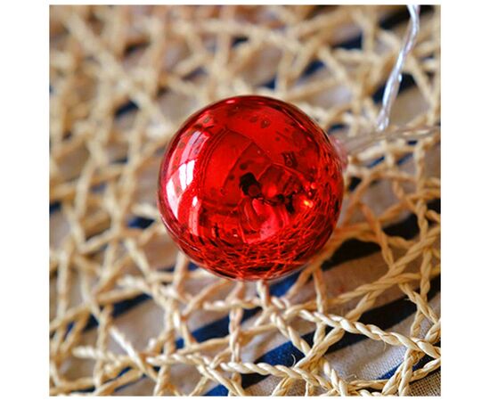 Гирлянда ColorWay Светодиодная Christmas lights ball 6 см 10 LED 1.5 м USB Red (CW-MC-LB10U), изображение 4 Гирлянда ColorWay Светодиодная Christmas lights ball 6 см 10 LED 1.5 м USB Red (CW-MC-LB10U), изображение 4