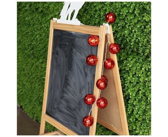 Гирлянда ColorWay Светодиодная Christmas lights ball 6 см 10 LED 1.5 м USB Red (CW-MC-LB10U), изображение 5 Гирлянда ColorWay Светодиодная Christmas lights ball 6 см 10 LED 1.5 м USB Red (CW-MC-LB10U), изображение 5