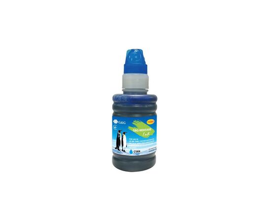 Чорнило G&G HP GT52 InkTank/SmartTank Cyan, контейнер 100мл (G&G-M0H54AE)
