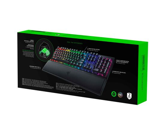 Клавиатура Razer BlackWidow V3 Razer Green Switch USB Black (RZ03-03540800-R3R1), изображение 8 Клавиатура Razer BlackWidow V3 Razer Green Switch USB Black (RZ03-03540800-R3R1), изображение 8