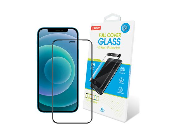 Скло захисне Global Full Glue Apple Iphone 12 (black) (1283126506369)