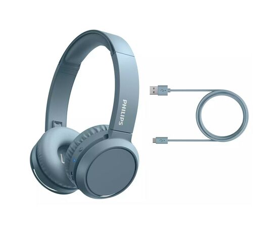 Наушники Philips Bluetooth headpohones TAH4205 Wireless Mic Blue (TAH4205BL/00), изображение 7 Наушники Philips Bluetooth headpohones TAH4205 Wireless Mic Blue (TAH4205BL/00), изображение 7