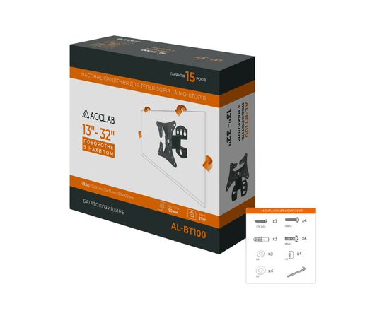 Кронштейн ACCLAB AL-BT100 (1283126485695), изображение 7 Кронштейн ACCLAB AL-BT100 (1283126485695), изображение 7