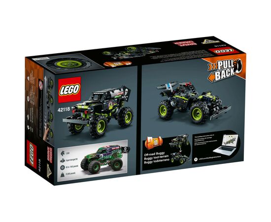 Конструктор LEGO Technic Monster Jam Grave Digger 212 деталей (42118), изображение 9 Конструктор LEGO Technic Monster Jam Grave Digger 212 деталей (42118), изображение 9