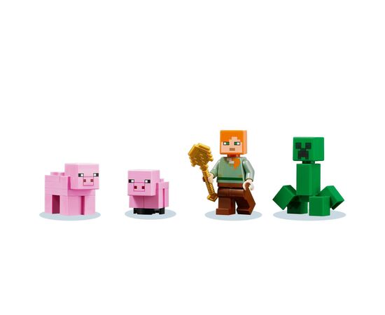 Конструктор LEGO Minecraft Будинок-свиня 490 деталей (21170), зображення 3 Конструктор LEGO Minecraft Будинок-свиня 490 деталей (21170), зображення 3