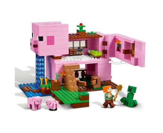 Конструктор LEGO Minecraft Будинок-свиня 490 деталей (21170), зображення 4 Конструктор LEGO Minecraft Будинок-свиня 490 деталей (21170), зображення 4