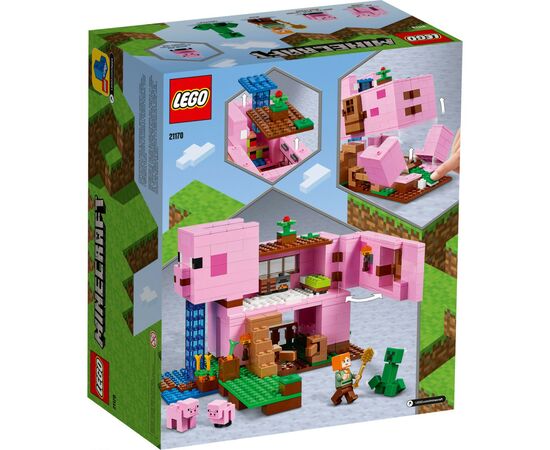 Конструктор LEGO Minecraft Будинок-свиня 490 деталей (21170), зображення 7 Конструктор LEGO Minecraft Будинок-свиня 490 деталей (21170), зображення 7