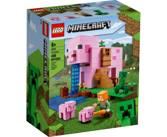 Конструктор LEGO Minecraft Дом-свинья 490 деталей (21170)