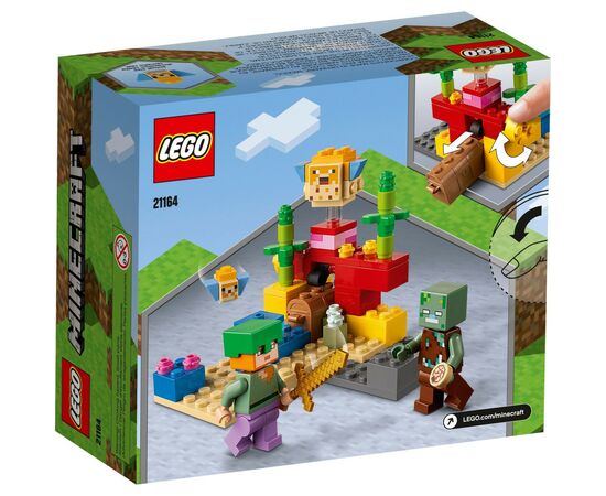 Конструктор LEGO Minecraft Кораловий риф 92 деталі (21164), зображення 6 Конструктор LEGO Minecraft Кораловий риф 92 деталі (21164), зображення 6