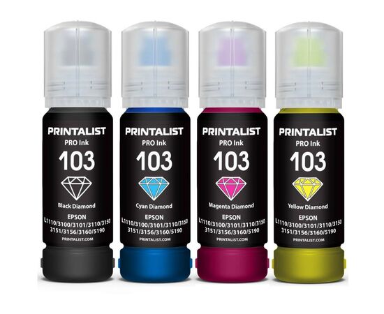 Чернила Printalist Epson L3100/3110/3150 4х70г B/C/M/Y (PL103SET)