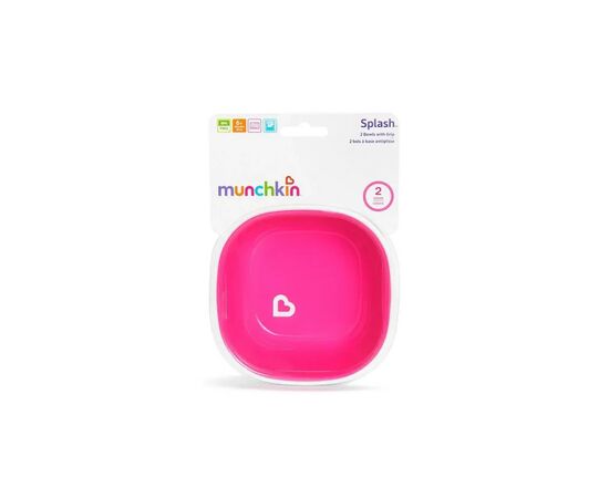 Тарелка детская Munchkin Splash Bowls 2шт. Розовая и фиолетовая (46725.02), изображение 6 Тарелка детская Munchkin Splash Bowls 2шт. Розовая и фиолетовая (46725.02), изображение 6