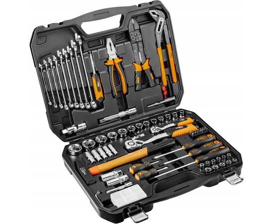 Набор инструментов Neo Tools 100 ед., 1/4 ", 1/2", CrV, кейс (08-920)