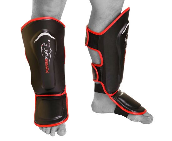 Защита голени и стопы PowerPlay 3052 S Black/Red (PP_3052_S_Black_Red), изображение 2 Защита голени и стопы PowerPlay 3052 S Black/Red (PP_3052_S_Black_Red), изображение 2