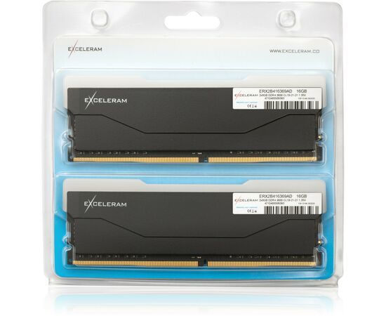 Модуль пам'яті для комп'ютера DDR4 16GB (2x8GB) 3600 MHz RGB X2 Series Black eXceleram (ERX2B416369AD), зображення 3 Модуль пам'яті для комп'ютера DDR4 16GB (2x8GB) 3600 MHz RGB X2 Series Black eXceleram (ERX2B416369AD), зображення 3