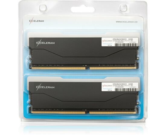 Модуль пам'яті для комп'ютера DDR4 32GB (2x16GB) 3600 MHz RGB X2 Series Black eXceleram (ERX2B432369CD), зображення 3 Модуль пам'яті для комп'ютера DDR4 32GB (2x16GB) 3600 MHz RGB X2 Series Black eXceleram (ERX2B432369CD), зображення 3