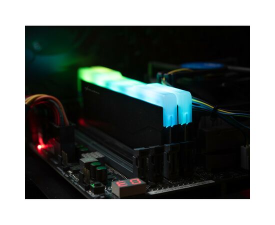 Модуль пам'яті для комп'ютера DDR4 32GB (2x16GB) 3600 MHz RGB X2 Series Black eXceleram (ERX2B432369CD), зображення 5 Модуль пам'яті для комп'ютера DDR4 32GB (2x16GB) 3600 MHz RGB X2 Series Black eXceleram (ERX2B432369CD), зображення 5