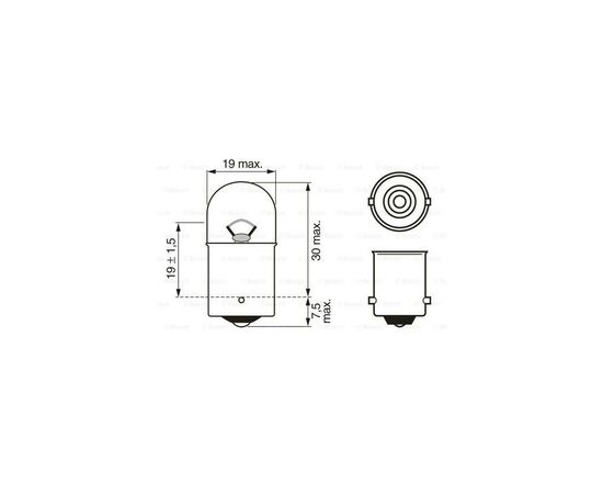 Автолампа Bosch 5W (1 987 302 204), зображення 5