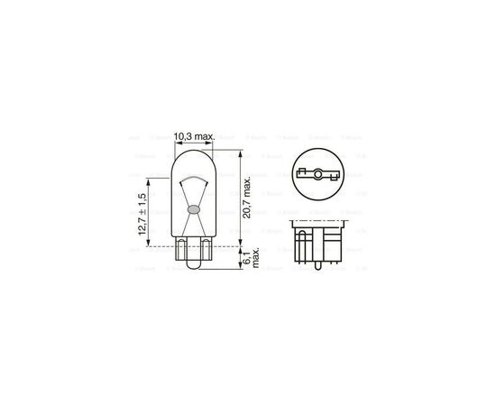 Автолампа Bosch 5W (1 987 302 206), изображение 5