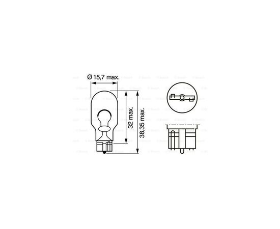 Автолампа Bosch 21W (1 987 302 249), изображение 5 Автолампа Bosch 21W (1 987 302 249), изображение 5