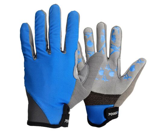 Велорукавиці PowerPlay 6566 Blue M (6566_M_Blue/Grey)