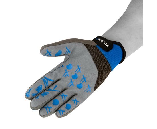 Велоперчатки PowerPlay 6566 Blue XXL (6566_XXL_Blue/Grey), изображение 3