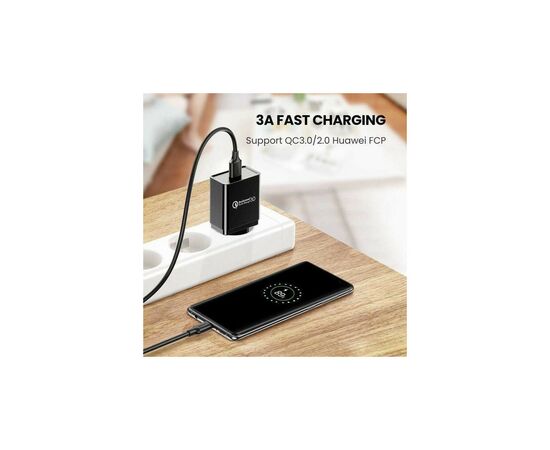 Дата кабель USB 3.0 AM to Type-C 1.0m US184 Black Ugreen (20882), изображение 2 Дата кабель USB 3.0 AM to Type-C 1.0m US184 Black Ugreen (20882), изображение 2