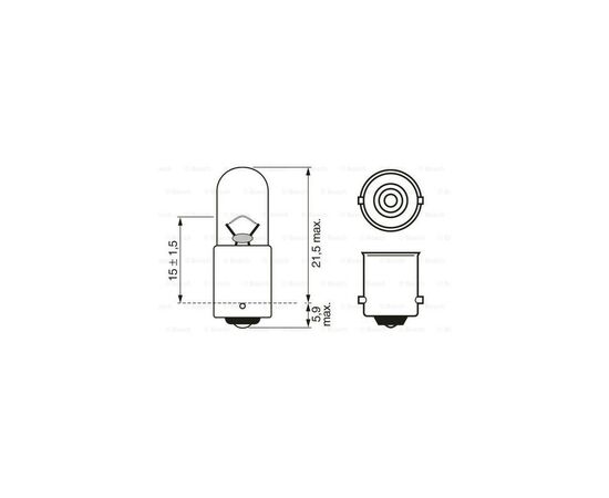 Автолампа Bosch 4W (1 987 302 207), изображение 5 Автолампа Bosch 4W (1 987 302 207), изображение 5